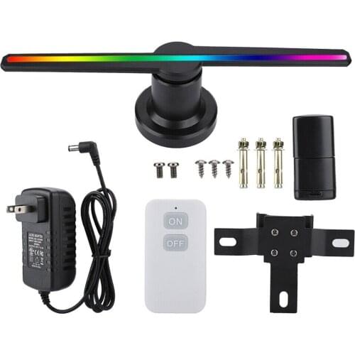WiFi Plug-in 3D Hologram Projector Light Advertising Display LED Fan Holographic Imaging Lamp 3D Remote Hologram Player