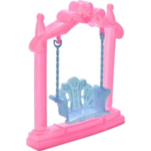 1pcs Girl Play House Doll Amusement Park For Doll Slide Amusement Park Slide Swing Accessories Doll Swing Toy Accessories