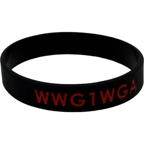 1pcs WWG1WGA Where We Go One We Go All Silicone Wristband Bracelet