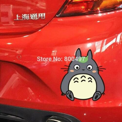 10 x Car-Styling Funny Cartoon Lovely Cat Totoro Car Stickers Motorcycle Decals for Toyota Focus 2 Chevrolet VW Opel Tesla Lada