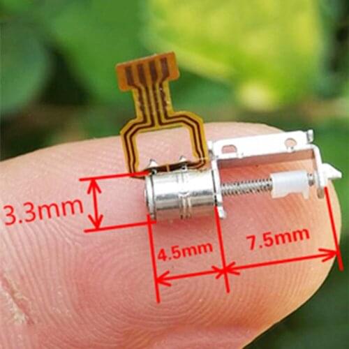 10PCS Mini 3.3mm Screw Stepper Motor with 7.5mm Screw Sterpper Drive 2-phase-4 wire DIY Toy