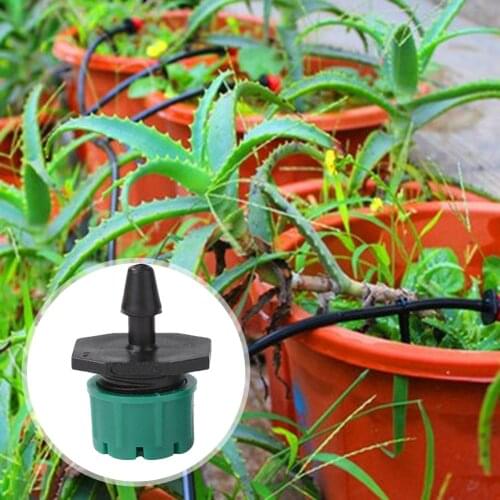 100pcs Adjustable Water Dropper Micro Flow Irrigation Hose Drip Head Kit Watering Device Practical Irrigation Misting Drip