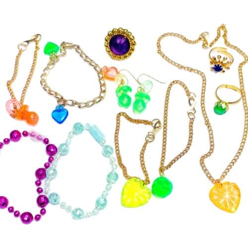 300X Girl Mix-IA25 Hair band Chip Necklace Bracelet Toys Princess Gift Pinata Loot Fillers Favors Novelty Birthday Party Favours
