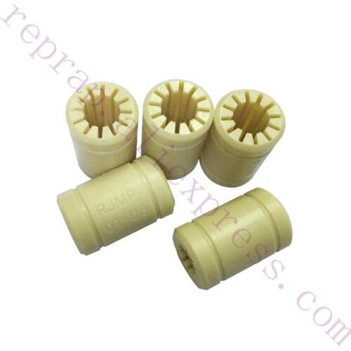 20pcs Reprap Prusa Medel 3D Printer Solid Polymer LM8UU Linear Bearing 8mm shaft RJMP-01-08 R Solid Plastic RJMP Bushing