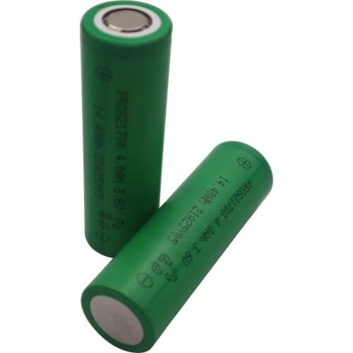 C&P 21700 4000mAh 10 Pieces INR21700 High Power Tool Battery Cells Rechargeable Li-Ion Discharge Current 20A 3.6V 5C China New