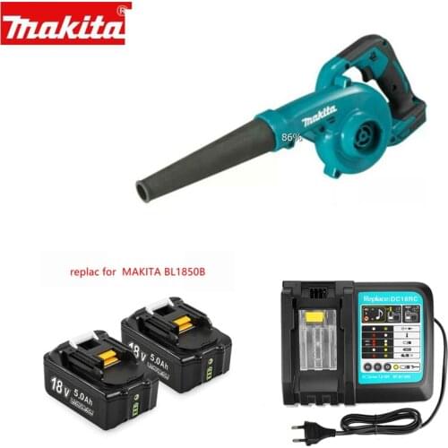 Makita Cordless Blower 18V tool DUB185 replace to DUB182Z DUB182 with 5.0A battery and charger