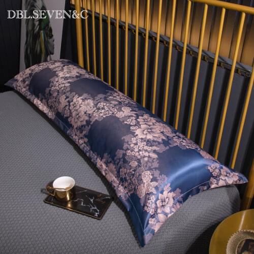High-end Couple double Pillow case 100% Satin silk pillow cases solid color body size Pillowcases safety No zipper pillow cover