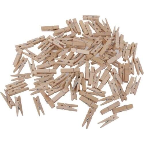 Wood Clips Sturdy Small Craft Clothespins 1 3/4" - 30pcs/lot