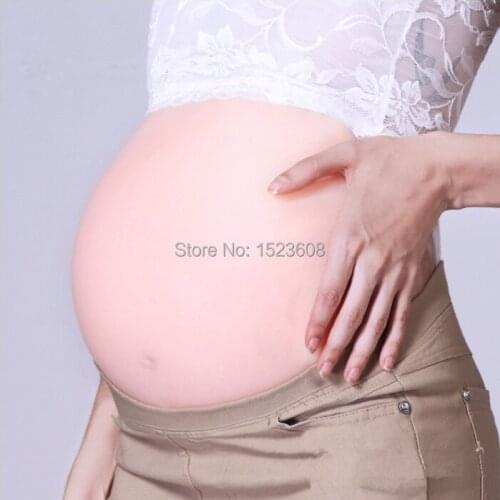 6~7 Months Artificial Baby Tummy, Belly Fake Pregnancy, Pregnant Bump Silicone belly