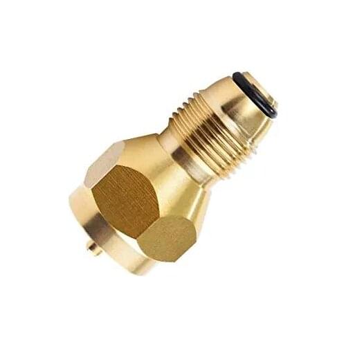 Brass 1lb Gas Cylinder Pneumatic Valve Propane Gas Tank Pressure Adapter With Overcurrent Protection