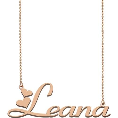Leana Name Necklace , Custom Name Necklace for Women Girls Best Friends Birthday Wedding Christmas Mother Days Gift