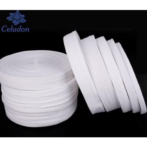 5yards/lot 4/5cm solid color 100% Cotton Ribbon for DIY Jewelry Findings Home Decoration