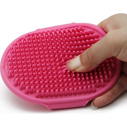 Pet Massage Shower Dog Brush Hair Remove Qualified Pet Dogs Cat Bath Glove Brush Comb Rubber Hair Fur Grooming Massaging