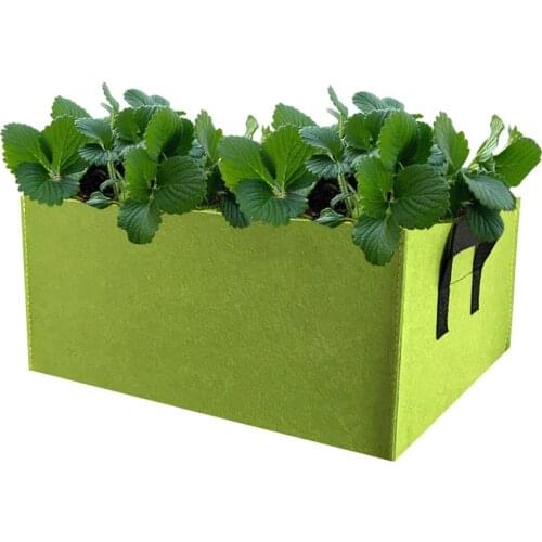 Planting Grow Bag Thickened Fabric Pots Garden Strawberry Root Breathable Vegetable Reusable Pot Planter Bag with Handle Straps