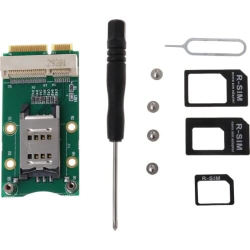 Mini PCI-E Adapter with SIM Card Slot for 3G/4G WWAN LTE GPS Card Mini PCI-e Adapter LK