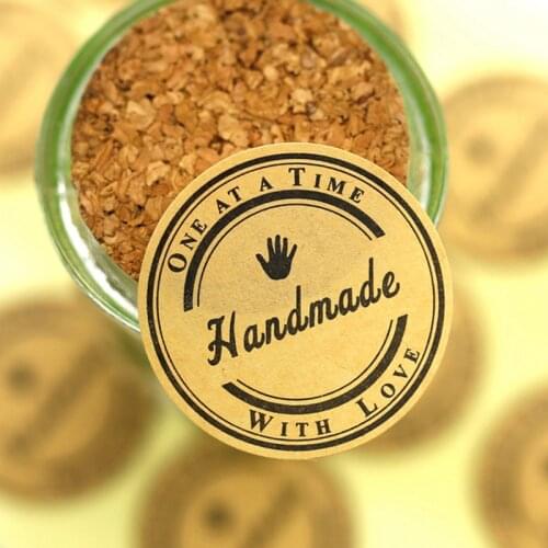 Handmade Seal Label Sticker for Handmade Product Packaging, Baking Decorative Seal Sticker, gift sticker 120pcs/lot