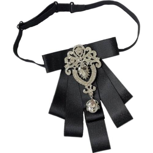 New Free Shipping fashion Mens male wedding High grade diamond shirt collar England tie presided groom groomsman on sale