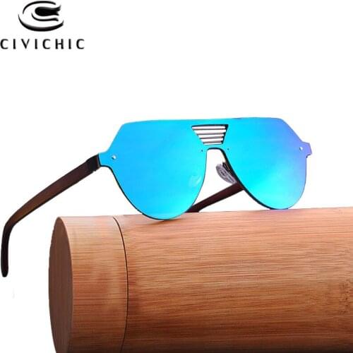 Chic Wooden Sunglasses Women Unique Street Snap Mirror Coating Eyewear Bamboo Polarized Glasses HD Men Driving Eyeglasses XGX102