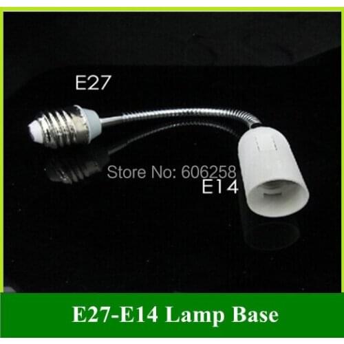 E27 TO E14 Lamp Holder Converter E14 LED Light Base Extend Socket 28CM 10PCS