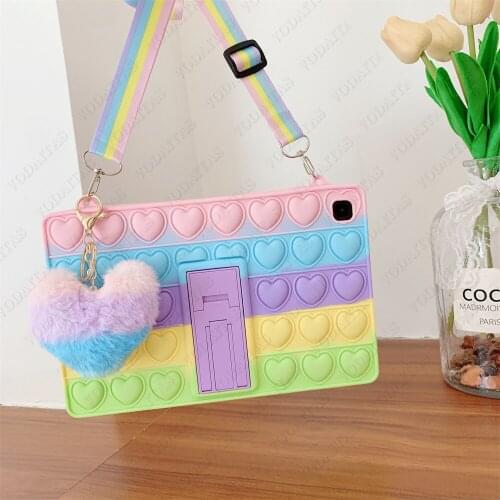 Kids Safe Silicon Cover For Samsung Galaxy Tab A7 10.4 T500 A 8.0 T290 A 10.1 T510 S6 Lite P610 8.7 T220 Relieve Stress Case