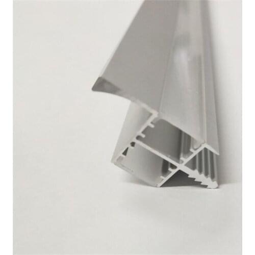 Free Shipping Home design led aluminum profile and linear led channel with PC Diffuser for wall lights 2m/pcs 100m/lot