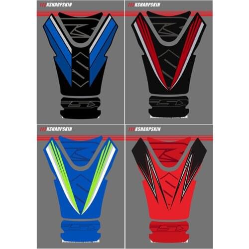 Fuel tank carbon fiber scratch-resistant stickers motorcycle stickers fish bone decals for SUZUKI GSXR1000