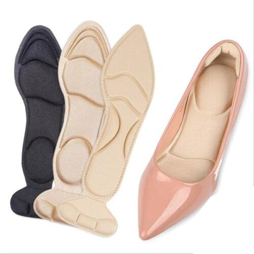 2pcs Insole Pad Inserts Heel Post Back Breathable Anti-slip for High Heel Shoe Insert Protector Shoes Insoles Memory Foam