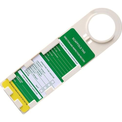 Scaffold Security Accident Prevention Tag Used for construction or any safety record