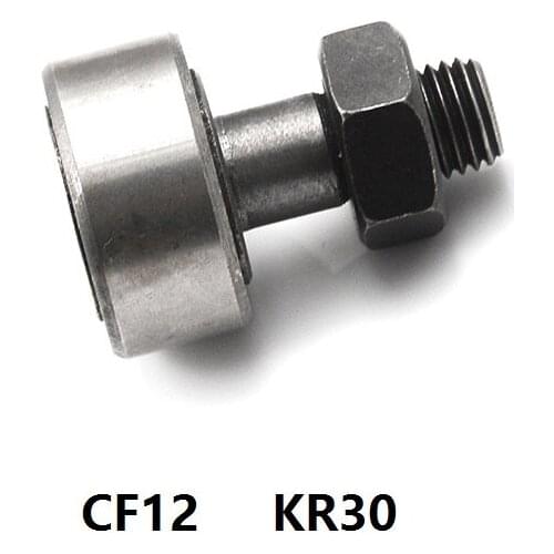 10pcs/lot CF12 KR30 Stud type track rollers Needle Roller Bearing wheel and pin bearing