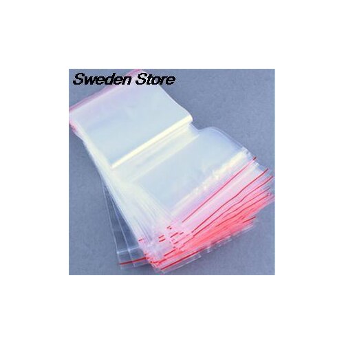100Pcs/bag 10*15CM 2 Ml Strong Clear Reclosable Jerwery Ziplock Cookie Packaging Bags Gift Wholesale