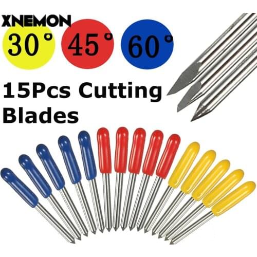 15PC/lot for Mimaki Plotter Cutter 30/45/60 Degree Tungsten blades Cutting Plotter Vinyl Cutter Knife for MIMAKI Plotter Blade