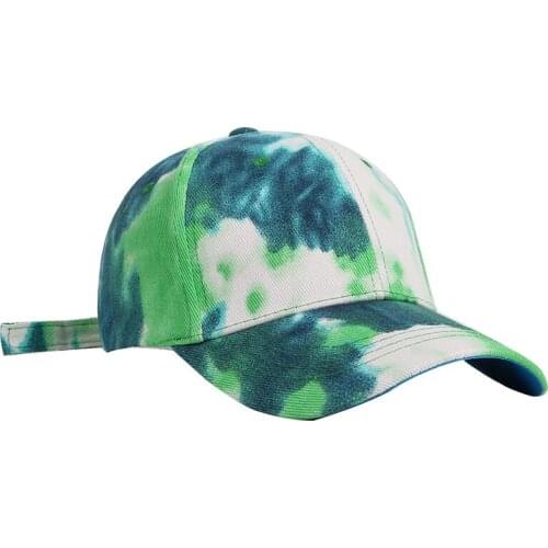 2020 Tie-dye Baseball Cap Unisex Hat Outdoor Sports Shade Baseball Cap Woman Beanie New Fashion Size Adjustable Driver Hat Bones