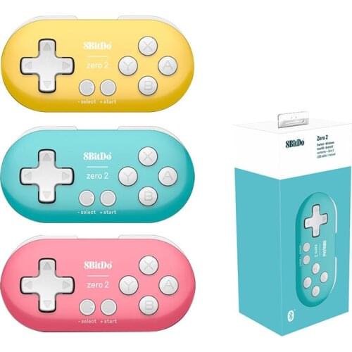 8BitDo Zero 2 Bluetooth-compatible Gamepad Controller Applied to Nintend Switch Windows Android macOS Mini Game Crontroller