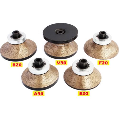 F20/B20/E20/A30/V30 Diamond Profile Wheel Sintered Grinding Wheel For Granite Marble Stone Concrete Edge Counter Top Pofiler