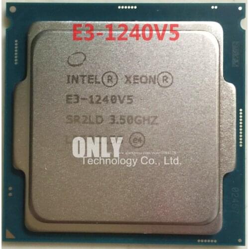 FREE SHIPPING INTEL E3-1240V5 3.50GHZ Quad-Core 8M Cache E3-1240 V5 DDR4-2133,DDR3L 1600 FCLGA1151 TPD 80W 1 year warranty