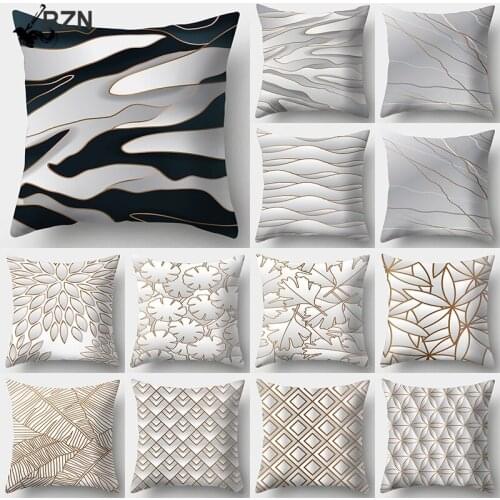 RZN Gradient texture Cushion Cover 45x45cm Polyester Decorative Pillow Cover Sofa Bed Pillow Case