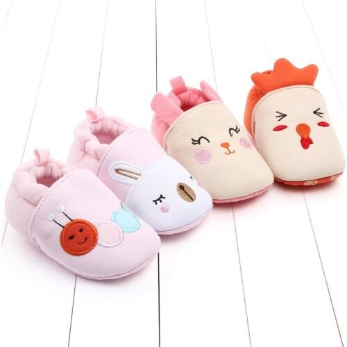 Baby Toddler Shoes Spring And Autumn Models 12cm For 0-8months Infant Baby Non-slip Kids Shoes Soft Cotton Indoor Cute Shoes
