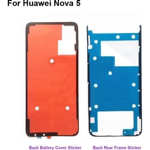 For Huawei Nova 5 Back Battery cover Sticker Rear Frame Bezel 3M Glue Double Sided Adhesive Tape For Huawei Nova5