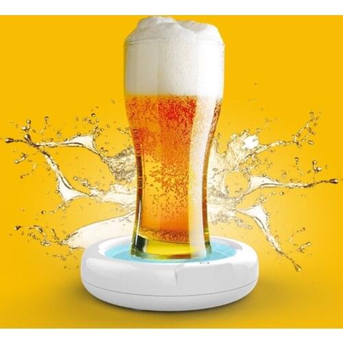 Electric Beer Bubbler Ultrasonic Beer Foamer Portable Home Bar Beer Foam Maker M2EE