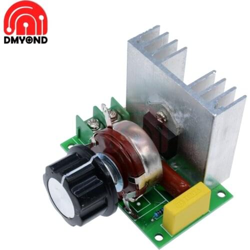 Hot Voltage Regulator Adjustable Motor Speed Controller AC 220V 4000W SCR Dimmer Module Control Board DIY Electronic