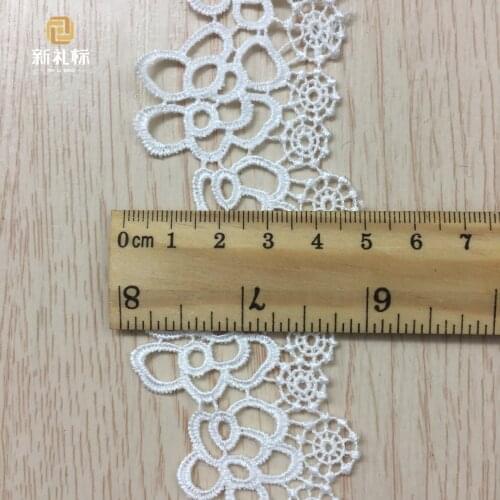 Lace clothing accessories DIY polyester barcode factory direct hollow water soluble lace