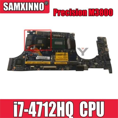 Original laptop Motherboard For DELL Precision M3800 Mainboard i7-4712HQ SR1PZ N15P-Q1-A2 CN-0PGPCJ 0PGPCJ LA-C011P DDR3L