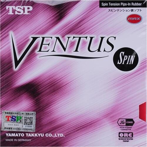 Genuine Tsp Ventus Spin/soft/ Basic Table Tennis Rubber Pips In With Ping Pong Sponge Fast Attack