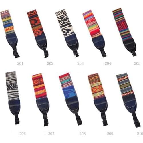 Belt grip Folk custom colourful ribon camera strap shoulder neck holder