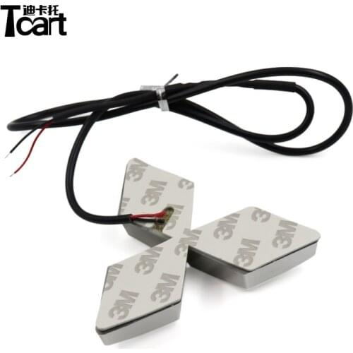 Tcart 3D Car LED Light Car Emblem Lights car accessories For Mitsubishi ASX For CUV outlander Auto Led Bulb Light Logo Lamps