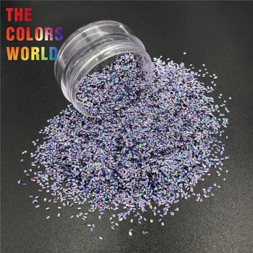 TCT-356 Curl Fish scale 1MM Holo Laser Color Solvent Resistant Nails Glitter Nail Decoration Tattoo Crafts Tumbler Accessories