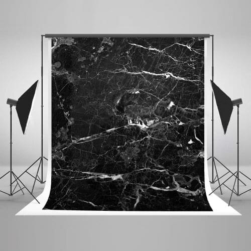 VinylBDS Black Marble Pattern Custom Photo Backdrops Retro Abstract Fondo De Fotografia Infantil Cotton Backdrop Photo Studio