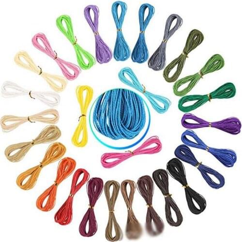 Waxed Wax Thread Cord DIY Sewing Craft 160 Meter 1mm Leather Hand Stitching