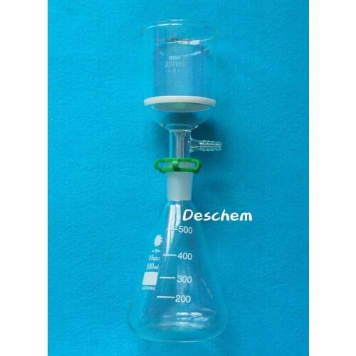 500ml,24/40,Suction Filtration Device,250ml Buchner Funnel,Lab Erlenmeyer Flask