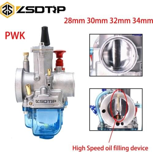 ZSDTRP For 4T Stroke PWK 28mm 30mm 32mm 34mm Motorcycle Universal Carburetor Scooter UTV ATV Quad Carb